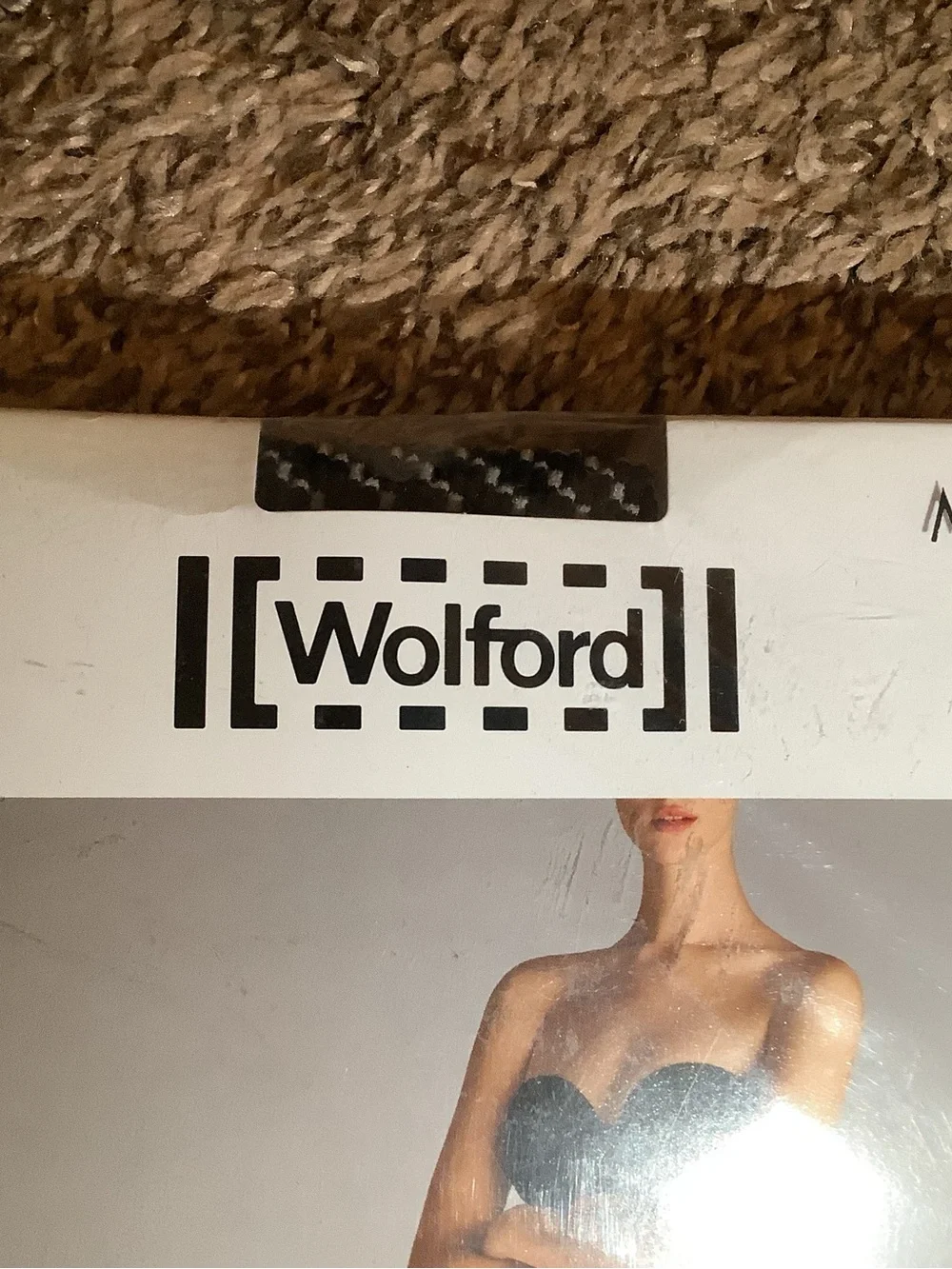 Wolford Cilou tights, two tone net structure, color black/white, size: M